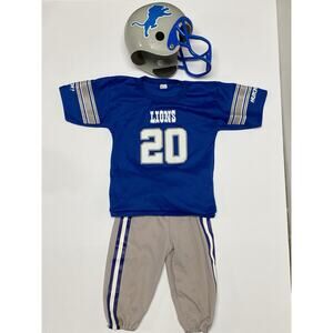 Vintage Hutch Boys Barry Sanders Jersey Uniform Youth Child Size Medium Lions